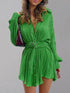 'Amara' Button Up Dropped Shoulder Shirt Dress - Celes Fashion